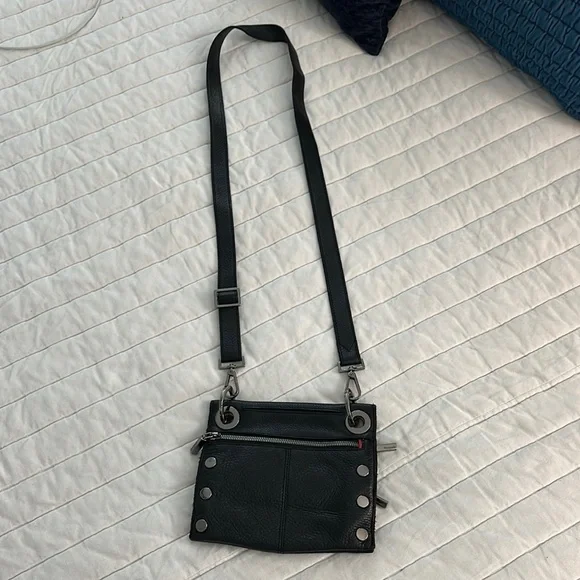 Hammitt Montana Rev Small Black Crossbody Bag with Metal Studs - Picture 3 of 12